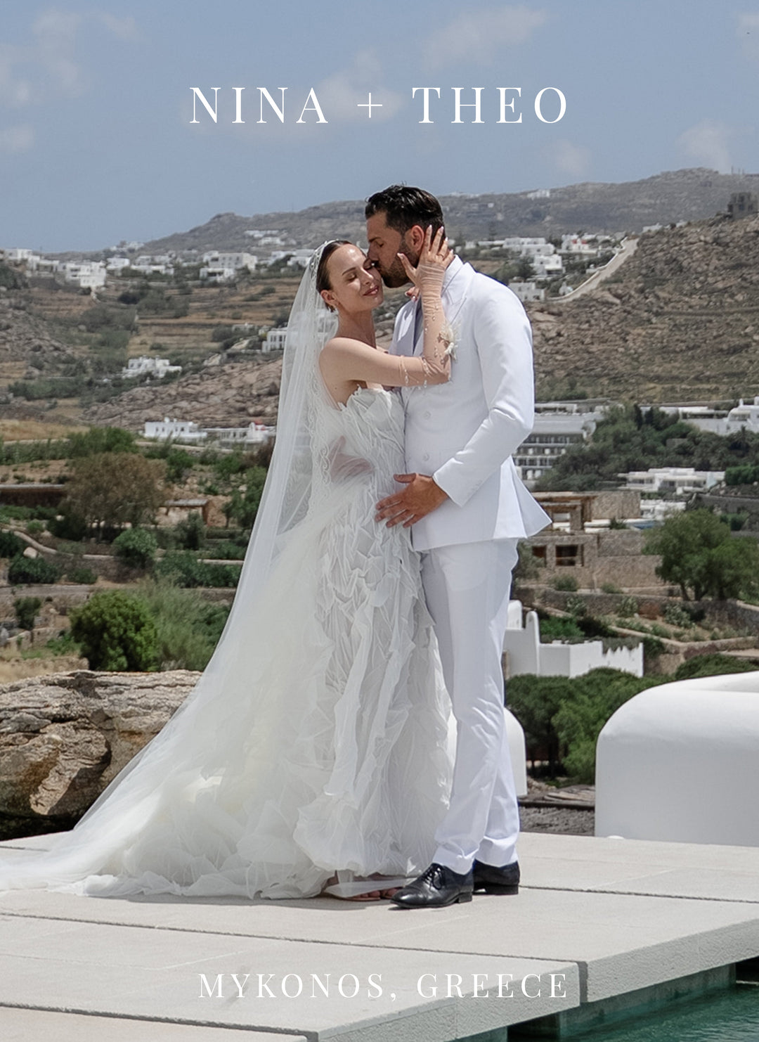 Nina + Theo's Summer Wedding at Mykonos, Greece